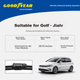 Goodyear, щітки склоочисників для Volkswagen Golf Touran, оригінальні гумові смужки, передні та задні щітки склоочисників автомобіля, 1 комплект - зображення 4