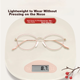 Очки для чтения Pulais для женщин, импортные, с защитой от синего света, высокой четкостью, элегантные, антивозрастные, с золотой проволочной оправой, модель 30018. - изображение 5