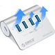ORICO USB3.2 Док-станція розширення Gen2 Концентратор з алюмінієвого сплаву, спліттер для настільних комп'ютерів та ноутбуків, семипортовий конвертер-хаб M3U7-G2 - зображення 1