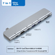 Док-станция Youlianxing Type-C 7 в 1 с HDMI 4K, USB, SD и TF - изображение 6