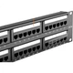 Патч-панель SK-LINK SK-P5E 19" 1U 48 портів Cat 5e UTP з організатором кабелю (SK-P5E-48) - зображення 3