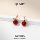 Серьги Qlady женские красные с серебряной иглой, ювелирные украшения - изображение 4