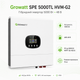 Гібридний інвертор Growatt SPE 5000TL HVM-G2 5000 Вт 48 В 1 MPPT IP20 White - зображення 1