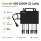 Мікроінвертор для сонячних панелей Growatt NEO 2000M-X2 (LoRa) 2000 Вт 4 MPPT LoRa IP67 Black - зображення 1