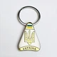 Брелок металевий Украина (Герб крапля, світле срібло) - изображение 1