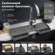 Силиконовый коврик-брызговик для мойки / раковины / смесителя Drain pan AND-94-10-100PCS серый - изображение 1