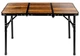 Стіл туристичний Vilde 489402 розкладний 2в1 90 x 60 x 25/54,5 см Коричневий (5900670121669) - зображення 1