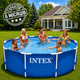 Каркасний басейн Intex 28202 (76*305 см. об'єм: 4485 л. картриджний фільтр-насос 1250 л/год, серія: Metal Frame) - изображение 1