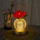 Настольная лампа Lesko Tulips Crystal ZBTSYJX0417 Red светильник ночник в виде букета тюльпанов в колбе 5шт - изображение 2