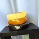 Комплект 3 масивних акрилових браслети Карамельний кавовий коричневий - зображення 3