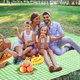 Коврик для пикника водонепроницаемый складной Picnic 200x200 Клетка Зеленый (2955) - изображение 6