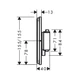 Термостат на 1 потребитель Hansgrohe ShowerSelect Comfort Q (цвет - матовый чёрный хром) 15588340 - зображення 2