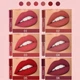 Набор матовых жидких помад Maxfine Matte Liquid Lipstick, 6 цветов, стойкие водостойкие помады для губ (142151037) - изображение 2