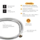 Шланг Lidz Niagara 07 1,2 м LDNIA07CRM35455 Chrome - изображение 3