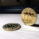 Монета для прийняття рішень - двостороння Так/Ні, мерехтлива золотисто-жовта діаметр 4см. + захисний футляр - зображення 3
