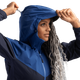 Водонепроникна жіноча куртка Outdoor Research Aspire Gore-Tex з капюшоном мембранна захист від вітру та дощу двоколірна синя Розмір S - зображення 3