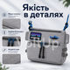 Сумка через плече Patagonia Messenger сіра водовідштовхувальна з 4 відділеннями для міста та повсякденного використання - зображення 5