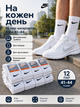 Шкарпетки Nike середні білі 41-44 — набір 12 пар, унісекс спортивні з бавовни для повсякденного носіння - зображення 4