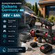 Акумуляторна мийка високого тиску Daikens Germany PRO 48V 6Ah безщіткова з двома акумуляторами шлангом 5 м та кейсом - зображення 1