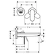 Hansgrohe Rebris S Смеситель для умывальника, хром (72528000) - изображение 2