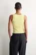 Жіноча майка COS Ribbed Cotton Tank Top Yellow S (1326259009) - зображення 3