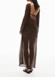 Плаття H&M 15503 Темний коричневий XS (1216) - зображення 2