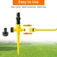 Спринклерний розпилювач Lawn Sprinkler 360° для газону та городу, система поливання, дощівник - зображення 4