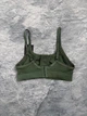 Бюстгальтер топ без кісточок (застібка спереду та позаду) Hunkemoller (для допомоги жінкам після мастектомії) - ЗЕЛЕНИЙ - XS - изображение 2