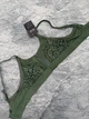 Бюстгальтер топ без кісточок (застібка спереду та позаду) Hunkemoller (для допомоги жінкам після мастектомії) - ЗЕЛЕНИЙ - XS - изображение 3