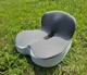 Ортопедическая подушка для сидения с Memory Foam, вырез под копчик, антискользящая, дышащий чехол 44×42×32 см YouWe чёрно-серая 2100149 - изображение 6