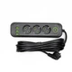 Сітковий фільтр-підовжувач 3 розетки 3хUSB-A 1xUSB-C 5м чорний HP-5-36 - зображення 2