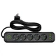 Мережевий фільтр-подовжувач 5 розеток 3xUSB-A 1xUSB-C 3м чорний HP-5-42 - зображення 2