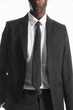 Краватка COS silk-lined wool tie 1186073002 Сірий - изображение 5