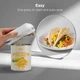 Електрична відкривачка консерв Kitchen Mama Mini Plus USB-C, без рук, автостоп, гладкий край - изображение 3