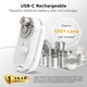 Електрична відкривачка консерв Kitchen Mama Mini Plus USB-C, без рук, автостоп, гладкий край - изображение 4