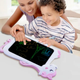 Графический планшет для детей Writing Tablet Unicorn 10 дюймов фиолетовый для рисования и творчества с функцией блокировки экрана - изображение 7