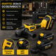 Болгарка аккумуляторная Krafftec Germani DCG413 48V 6Ah бесщеточная угловая шлифовальная машина 125 мм с двумя аккумуляторами регулировкой оборотов и кейсом - изображение 2