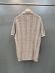 Мужская светло коричневая трикотажная футболка поло Brunello Cucinelli Henley из льна и хлопка размер M - изображение 2