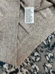 Мужская светло коричневая трикотажная футболка поло Brunello Cucinelli Henley из льна и хлопка размер M - изображение 9