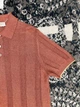 Мужская трикотажная футболка поло кирпичного цвета Brunello Cucinelli Henley из льна и хлопка размер M - изображение 7