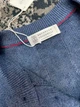 Мужская синяя трикотажная футболка-поло Brunello Cucinelli Henley из льна и хлопка размер M - изображение 9
