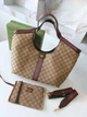 Сумка жіноча Gucci Giglio tote bag коричнева (140) - изображение 1