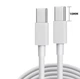 Кабель для защищенных смартфонов (PD 30W) Type-C - Type-C (коннектор 10 mm.) 1 метр \ Белый - изображение 3