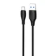 Кабель Proove Simple Silicone USB to Type-C 3A (1m) black - зображення 2