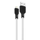 Кабель Proove Rebirth USB to Lightning 2.4A (1m) black/white - изображение 1