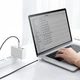 Кабель Baseus Cafule Metal Type-C to Type-C 100W (1m), Белый - изображение 5