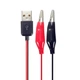 Кабель переходник USB Type-A — зажимы «крокодил» (60 см) для питания и тестирования - изображение 2