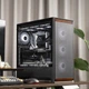 Aigo Yufeng F100 Чорний корпус для настільного комп'ютера ATX Материнська плата Дерев'яний корпус з повітряним потоком для охолодження підтримує водяне охолодження Top 360 - изображение 4