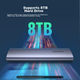 Корпус UGREEN для M.2 NVMe SSD Type-C 3.2, алюминиевый, портативный - изображение 5