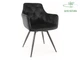 Стул MANGO VELVET черный каркас 60x57x83 см велюр черный - изображение 1
